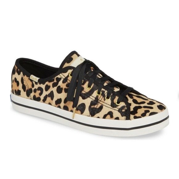 NIB KEDS® X KATE SPADE NEW YORK Kickstart Genuine Calf Hair Sneaker - Picture 2 of 6